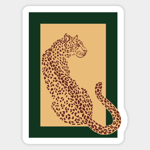 Panthera Otoño Sticker by myweirdbrain